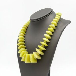 Jay King Sterling Silver Yellow Bauhinia Stone Necklace 19" .925